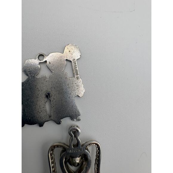 Sterling Silver Pendant Lot Angel Religious 11.6g - Picture 9 of 13